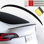 CHTRANS for Tesla Model Y Rear Spoiler Wings,Spoiler Compatible with 2020-2023 2024 Tesla Model Y,Matte Black Sporty Appearance