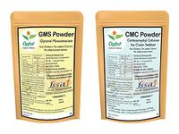 Chefast Combo of (100gm x 2) CMC Powder and GMS Powder, CMC and GMS for Making Soft, Smooth and Creamy Ice Creams & Instant Cake Premix (200 gm total)