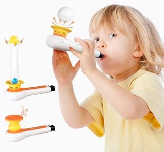 TOP BRIGHT 3in1 Ball Blowing Toy Sensory Toys for Toddler, Montessori Whistle Floating Blow Pipe Balls Toy, Fine Motor Skills Toys for 3 4 5 Year Boys Girls Gift