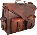 Handmadecraft Abb 18 Inch Vintage Handmade Leather Messenger Bag For Laptop Briefcase Satchel Bag