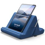 Lamicall Pillow Tablet Holder, Tablet Cushion Stand - Pillow Soft Pad Rest Bed Sofa, for 2024 iPad Pro 11/13/, 9.7/10.5/12.9, iPad Air mini 2 3 4 5 6, Switch, Tab, iPhone, Tablet - Blue