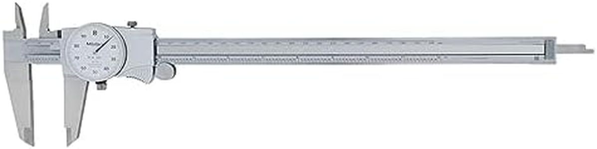 Mitutoyo 505-746 Dial Caliper.001" Graduation, 0.1" per Revolution, 0-12" Range, 0.002" Accuracy, White Face