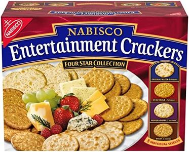 Nabisco Entertainment Crackers Variety Pack, Original Water, Vegetable, Pepper & Poppy, Wheat, 8 Individual Sleeves, 2 lb 8 oz
