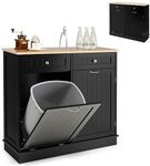GiantexUK Kitchen Trash Bin Cabinet