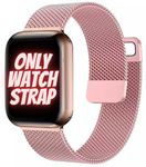 PEFKO PSS06 Metal Magnetic Milanese Loop Watch Straps Compatible With Apple iWatch Strap, For Watch Series 8 7 6 5 4 3 2 SE 【 👉 Only Metal Strap for Apple iWatch ⌚ Watch NOT Included 】 (38MM 40MM 41MM, ROSE PINK) .