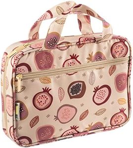 DiverseBee Bible Cover with Handles, Zippered Bible Carrying Case for Women and Girls, Bible Tote Bag for Kids, Book Cover Accessories, Christian Gifts 7.5 x 10 x 2.5in (Pomegranate)