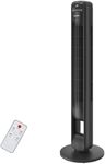 PALINTH Tower Fan with Remote Control 40 Inch, 3 Cooling Fan Speeds, Oscillating, 3 Modes, and 12 Hour Timer, LED Touch Display, Quiet Standing Bladeless Floor Fans for Bedroom, Home & Office