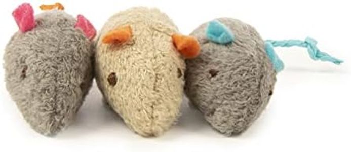 SmartyKat Skitter Critters Cat Toy Catnip Mice, 3/pkg