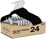 GVTECH Velvet Hangers with Clips, [