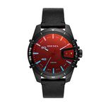 Diesel Caged Analog Black Dial Men's Watch-DZ1948