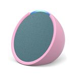 Echo Pop | Full sound compact Wi-Fi and Bluetooth smart speaker with Alexa | Midnight Teal and a Made For Amazon Sleeve for Echo Pop (2023 release), Lilac