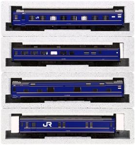 Kato HO Gauge J.R. Passenger Car Series 24 Sleeper Express Hokutosei (Basic 4-Car Set) (Kato PlaRail Model Train)