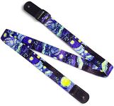 BestSounds Van Gogh Ukulele Strap Starry Night for Soprano Concert Tenor & Baritone Ukulele (Uke-Starry Night)