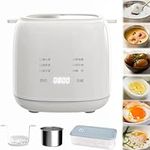 2024 New Rapid Egg Cooker, Fully Automatic Smart Egg Cooker, Mini Egg Cooker for Steamed, Electric Egg Boiler Machine, for Steamed, Hard Boiled, Soft Boiled Eggs and Onsen Tamago (White)