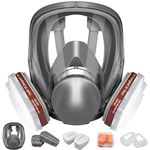 FANGNISN Full Face Reusable Respirаtor Set - 6800 Gas Mask with Activated Carbon Air Filter,for Organic Vapor,Paint,Chemical,Welding,Polishing,Sanding&Cutting