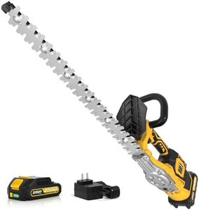 Hedge Trimmer Cordless(Battery & Charger Included), Electric Handheld Bush Shrub Trimmer, 20'' Edge Trimmer with 1/2'' Cutting Capacity & 3000RPM & BRUSHLESS, Compatible with Extension Pole, 4.4LBS