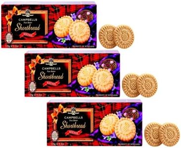 campbell | Galletas de mantequilla escocesas tradicionales con mantequilla | Galletas Redondas Inglesas De Mantequilla - 3 x 120 Gr | Galletas redondas de mantequilla escocesa