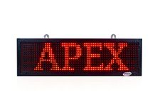 APEX LED SHINE LED Moving/Scrolling RED Colour Messenger Advertising Display Board with WiFi Operated Ultra Bright Indoor/Outdoor in 8 inches x 26 inches