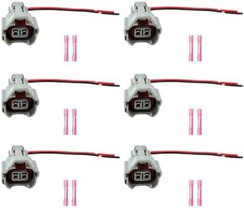 AUTO OCCASION 6 Pack Fuel Injector Connectors Wiring Harness Replacement for Kia Mitsubishi Nissan Hyundai Infiniti Toyota Lexus Audi 35310-23600