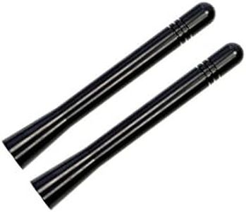 Made in USA - 4 Inch Black Aluminum Antenna is Compatible with Harley Davidson Touring Electra Glide Ultra Classic FLHTCU (1989-2023) - 2 Pack