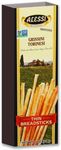 Alessi Imported Breadsticks, Thin Autentico Italian Crispy Bread Sticks, Low Fat Made with Extra Virgin Olive Oil, 3oz (Thin, 3 Ounce (Pack of 12))