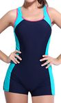 BeautyIn Womens Pro One Piece chlorine resistant swimsuits for women,X Back,4