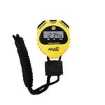 MARATHON ST083009 Adanac 4000 Digital Stopwatch Timer with Extra Large Display and Buttons, Water Resistant, Two Year Warranty - Yellow