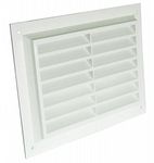 BM72/1 White 10"x7" Louvre Vent