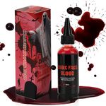 Fake Blood Gel 60ML Halloween Fake Blood, Realistic Washable Special Effects SFX Makeup Coagulated Gel Blood for Vampire, Zombie, Cosplay & Dress Up