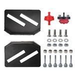 Mikatesi 532174762 LH Left & 532436125 RH Right SnowBlower Slide Skid Plate Shoes 2 Pack for Husqvarna Poulan Craftsman with Mounting Hardware 588077501 Shear Pin Primer Bulb Fuel Filter Kit