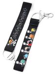 ComicSense.xyz One Piece Anime Lanyard Keyring, Nakama Straw Hat Anime Keychain For Bag Bike Car Collectible- Pack Of 1 | Satin, Amaranth