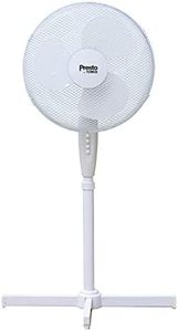 Tower Presto by PT633000 Pedestal Fan with 3 Speeds, Adjustable Height, Oscillation, 16”, 40W, White