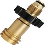 DACUAN Universal Fit Propane Tank Adapter Converts POL to QCC1 / Type 1 with Wrench, Propane Hose Adapter Tighten Old to New Connection Type