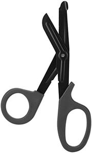 Military Rescue Scissors Trauma Shear, Stainless Steel Surgical Shear EMT Curved Emergency Response Shear First Aid Shear, for Nurses for EMS(black)