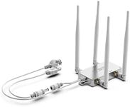 VONETS VBG1200 Industrial Mini Dual Band 2.4GHz/5GHz WiFi Bridge/Router/WiFi to Ethernet Adapter/AC1200 WiFi Signal Range Extender 1 RJ45 Male (10/100Mbps) USB/DC Powered for DVR IP Camera AGV