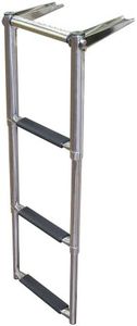 JIF Marine EQB3 Over Platform Telescoping Boat Ladder, 3-Step
