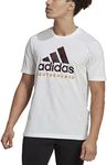 adidas Men's Germany 2022 DNA Graphic TEE, White / Black, Small