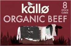 Kallo Organic Beef Stock Cubes, Gluten & lactose Free, Coeliac Friendly, No Artificial Colours, Flavours or Preservatives, Premium Stock for Broth, Soups, Sauces & Gravies, 96 Pack – 12 x 88g