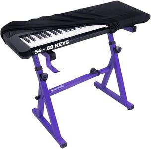 Liquid Stands Piano Keyboard Cover - Piano Keyboard Dust Cover for 54-88 Keys - Electric Digital Piano Cover Cloth with High Elasticity Spandex and Cord Lock Full Cover Keyboard Protector Accessories