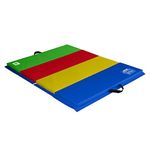 We Sell Mats ECO4x6MC-50M Folding Exercise Gym Mats, 4x6, Multicolor