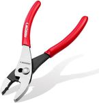 ARROW 8" Slip Joint Pliers, Pliers Tool with Thick Dip-Grip Handle, Strong Grip Jaws, High Carbon Steel, Pliers for Gripping, Loosening Nuts and Bolts, Cutting Steel Wire