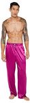 Savage X, Men's Satin Slit Pant, Purple Heat, S