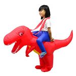 LOLANTA Kids Inflatable Dinosaur T-REX Costume Toddler Halloween Blow Up Fancy Dress Up (red, 2T-6)