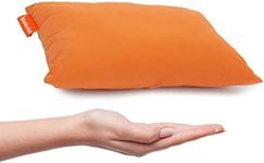 Urban Infant Pipsqueak Small | Tiny | Mini Pillow with Name Tag - 11in x 7in x 2.5in - Machine Washable - Pillow Case (Pillow, Orange Pillow)