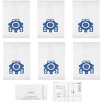 AIFIZO 6 Pack GN Vacuum Dust Bags Replacements, Compatible with Miele Classic C1, Complete C1/C2/C3, S227, S240, S270, S400, S2, S5, S8 Series Canister Vacuum Cleaner