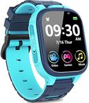 YOTOCOOL Smart Watch for Kids with 14 Game Dual Camera Video Recording Music Player Smartwatch Boys Girls Electronic Learning Toys 1.54" IPS Touch Screen 12/24 hr Games Watch Child Birthday Gift (Blue)