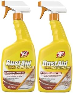 Rust-Aid Rust Remover Spray Gel for Bathroom Surfaces – Dissolves Tough Rust Stains on Contact – 22 oz (2 Pack) – Ilios Packaging