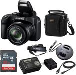 Panasonic LUMIX FZ80D Compact Camera with 20-1200mm Zoom Lens, Point and Shoot Digital Camera 4K Video & Photo Recording and Power Optical Image Stabilizer - Bundle with Shoulder Bag, 32GB SD Card