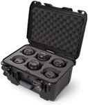 Nanuk 918 Waterproof Hard Case with Custom Foam Insert for 6 Lenses (Black)