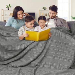 PHF 100% Cotton Waffle Weave Blanket Oversized King for Bed 120"x120"- Giant Big Lightweight Blanket 10'x10' for Bed Sofa - Aesthetic Extra Large Washed Cotton Soft Blanket - Dark Grey